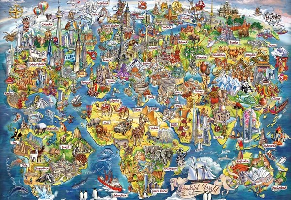 Gibsons (G7098) - "Wundervolle Welt" - 1000 Teile Puzzle