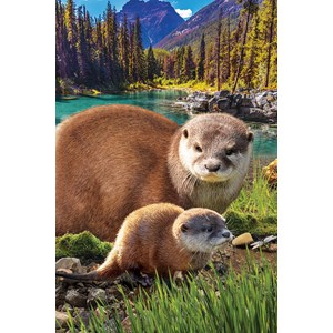 Eurographics (8251-5558) - "Otters" - 250 Teile Puzzle