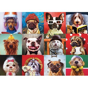Eurographics (6000-5523) - Lucia Heffernan: "Lustige Hunde" - 1000 Teile Puzzle