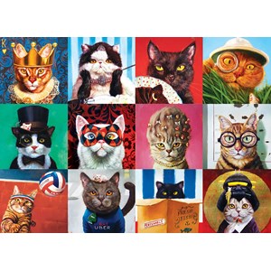 Eurographics (6000-5522) - Lucia Heffernan: "Lustige Katzen" - 1000 Teile Puzzle
