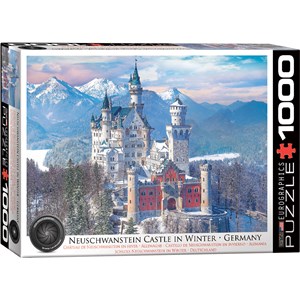 Eurographics (6000-5419) - "Schloss Neuschwanstein im Winterglanz, Deutschland" - 1000 Teile Puzzle