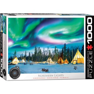 Eurographics (6000-5435) - "Nordlichter von Yellowknife" - 1000 Teile Puzzle