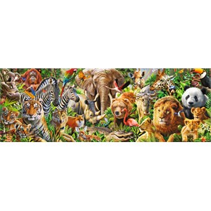 Jumbo (18518) - "African Wildlife" - 1000 Teile Puzzle