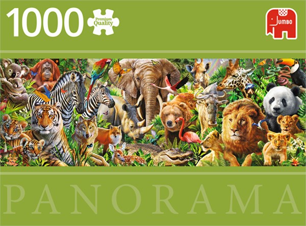 Jumbo (18518) - "African Wildlife" - 1000 Teile Puzzle