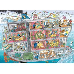 Jumbo (20021) - Jan van Haasteren: "Kreuzfahrtschiff" - 1000 Teile Puzzle