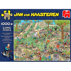 Jumbo (19174) - Jan van Haasteren: "World Championships Cyclocross" - 1000 Teile Puzzle