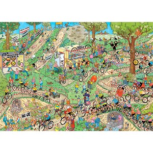 Jumbo (19174) - Jan van Haasteren: "World Championships Cyclocross" - 1000 Teile Puzzle