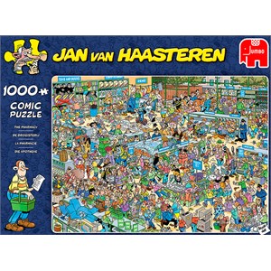 Jumbo (19199) - Jan van Haasteren: "Die Apotheke" - 1000 Teile Puzzle