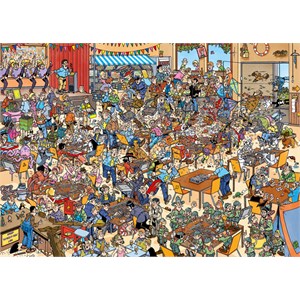 Jumbo (19090) - Jan van Haasteren: "Nationale Puzzle-Meisterschaften" - 1000 Teile Puzzle
