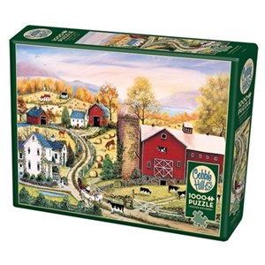 Cobble Hill (80004) - "Verschlafenes Dörfchen" - 1000 Teile Puzzle