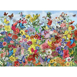 Cobble Hill (80032) - Barbara Behr: "Frühling im Garten" - 1000 Teile Puzzle