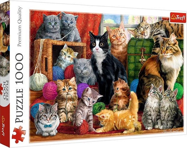 Trefl (10555) - "Katzen" - 1000 Teile Puzzle