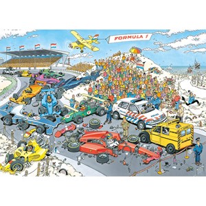 Jumbo (19093) - Jan van Haasteren: "Formel 1, Der Start" - 1000 Teile Puzzle