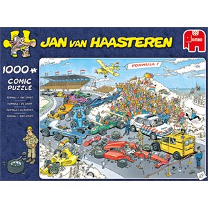 Jumbo (19093) - Jan van Haasteren: "Formel 1, Der Start" - 1000 Teile Puzzle