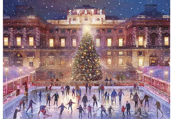 Gibsons (G6276) - "Eislaufen am Weihnachtsabend" - 1000 Teile Puzzle