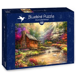 Bluebird Puzzle (70206) - Chuck Pinson: "Brookside Retreat" - 1000 Teile Puzzle