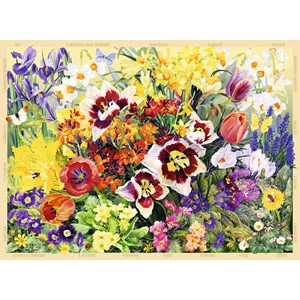 Ravensburger (14658) - "The Cottage Garden No 1, Spring" - 500 Teile Puzzle