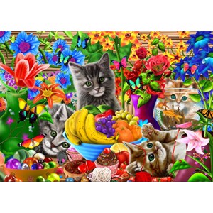 Bluebird Puzzle (70183) - "Kitten Fun" - 1000 Teile Puzzle