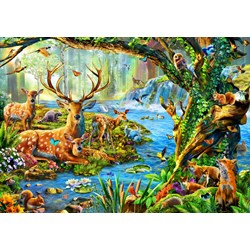 Bluebird Puzzle (70185) - Adrian Chesterman: "Forest Life" - 1500 Teile Puzzle
