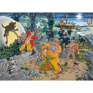 Jumbo (19158) - "Mystery 14, Der Hund von Wasgijville" - 1000 Teile Puzzle