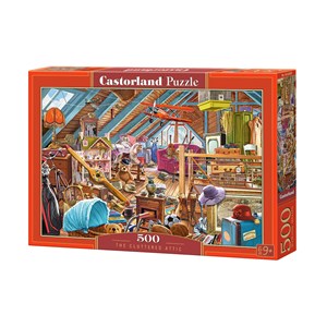 Castorland (B-53407) - "Der überfüllte Dachboden" - 500 Teile Puzzle