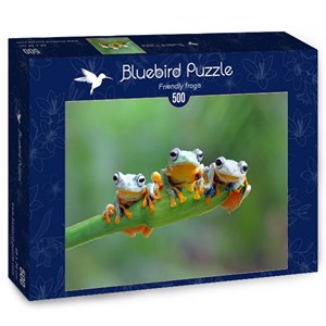 Bluebird Puzzle (70294) - "Friendly Frogs" - 500 Teile Puzzle