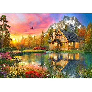 Bluebird Puzzle (70164) - Dominic Davison: "The Mountain Cabin" - 1000 Teile Puzzle