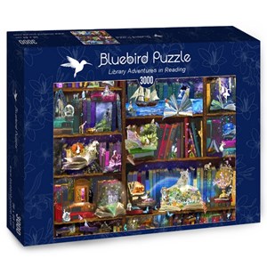 Bluebird Puzzle (70199) - "Library Adventures in Reading" - 3000 Teile Puzzle