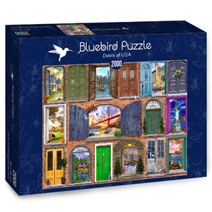 Bluebird Puzzle (70116) - Dominic Davison: "Doors of USA" - 2000 Teile Puzzle