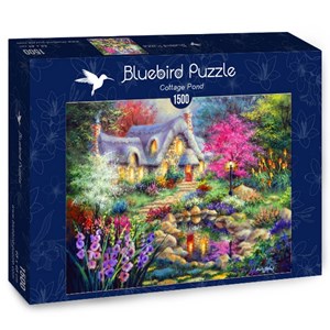 Bluebird Puzzle (70060) - Nicky Boehme: "Cottage Pond" - 1500 Teile Puzzle