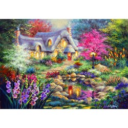 Bluebird Puzzle (70060) - Nicky Boehme: "Cottage Pond" - 1500 Teile Puzzle