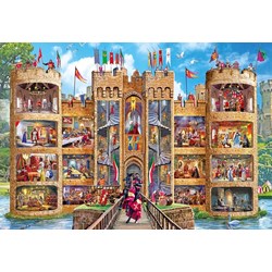 Gibsons (G6289) - Steve Crisp: "Castle Cutaway" - 1000 Teile Puzzle