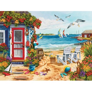 SunsOut (62924) - Nancy Wernersbach: "Beach Summer Cottage" - 1000 Teile Puzzle