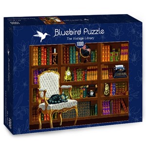 Bluebird Puzzle (70225) - "The Vintage Library" - 1000 Teile Puzzle