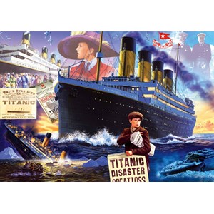 Bluebird Puzzle (70231) - Steve Crisp: "Titanic" - 1000 Teile Puzzle