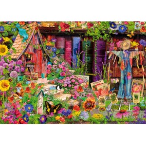 Bluebird Puzzle (70238) - Aimee Stewart: "The Scarecrow's Garden" - 1000 Teile Puzzle