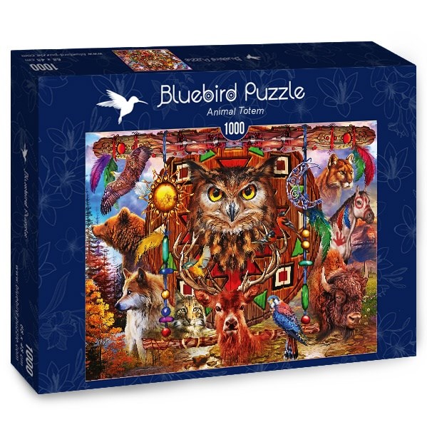 Bluebird Puzzle (70247) - Ciro Marchetti: "Animal Totem" - 1000 Teile Puzzle