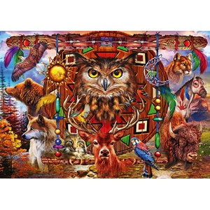 Bluebird Puzzle (70247) - Ciro Marchetti: "Animal Totem" - 1000 Teile Puzzle