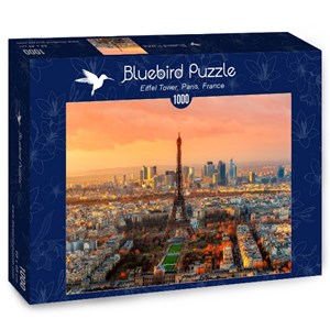 Bluebird Puzzle (70047) - "Eiffel Tower, Paris, France" - 1000 Teile Puzzle