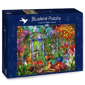 Bluebird Puzzle (70248) - Ciro Marchetti: "Tropical Green House" - 1000 Teile Puzzle