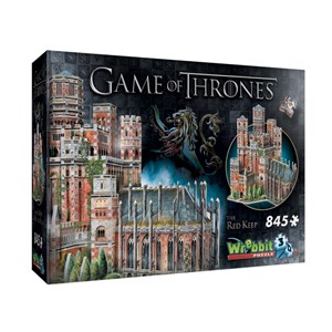 Wrebbit (2017) - "Roter Bergfried, Game of Thrones" - 845 Teile Puzzle