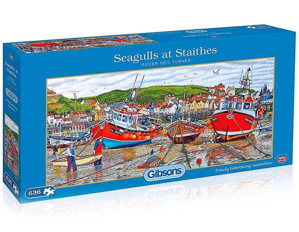 Gibsons (G4045) - "Möwen von Staithes" - 635 Teile Puzzle