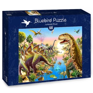Bluebird Puzzle (70157) - Adrian Chesterman: "Jurassic River" - 500 Teile Puzzle