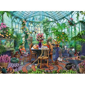 Ravensburger (14832) - "Ein Morgen im Gewächshaus" - 500 Teile Puzzle