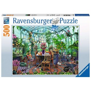 Ravensburger (14832) - "Ein Morgen im Gewächshaus" - 500 Teile Puzzle