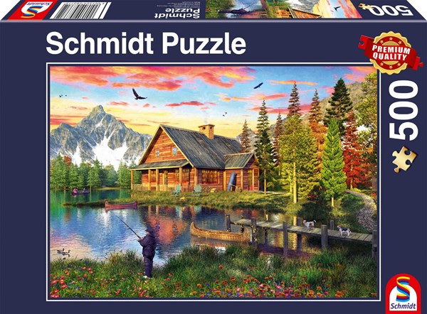 Schmidt Spiele (58371) - "Angeln am See" - 500 Teile Puzzle