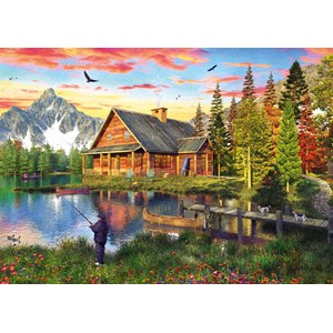 Schmidt Spiele (58371) - "Angeln am See" - 500 Teile Puzzle