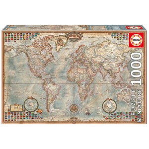 Educa (16764) - "Politische Weltkarte" - 1000 Teile Puzzle