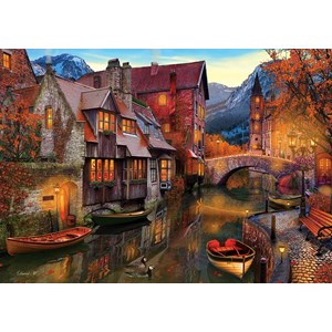 Art Puzzle (5476) - "Canal Homes" - 2000 Teile Puzzle