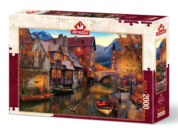 Art Puzzle (5476) - "Canal Homes" - 2000 Teile Puzzle